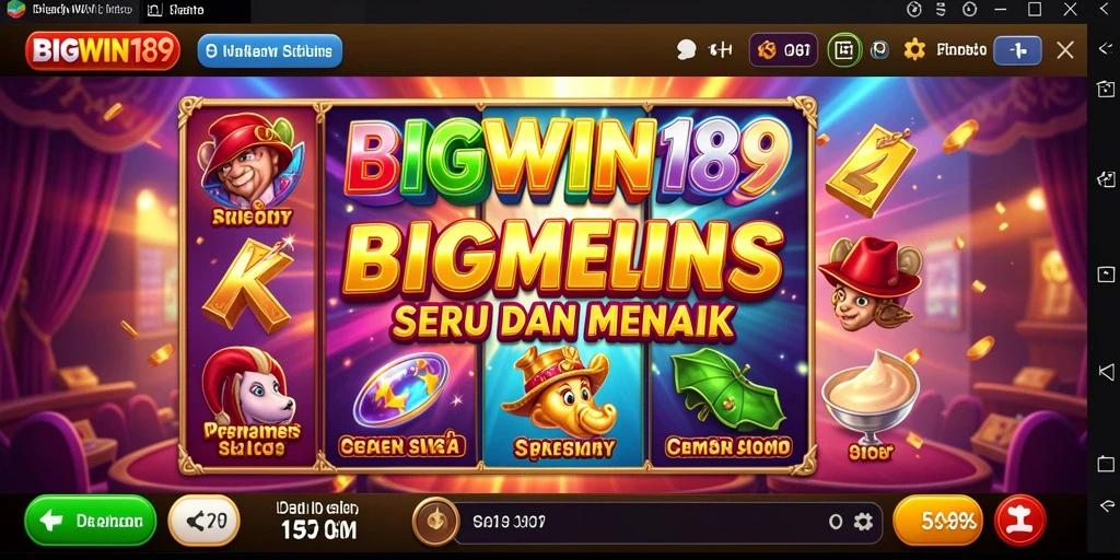 Tampilan gameplay menarik dalam BIGWIN189 dengan mesin slot yang beragam.