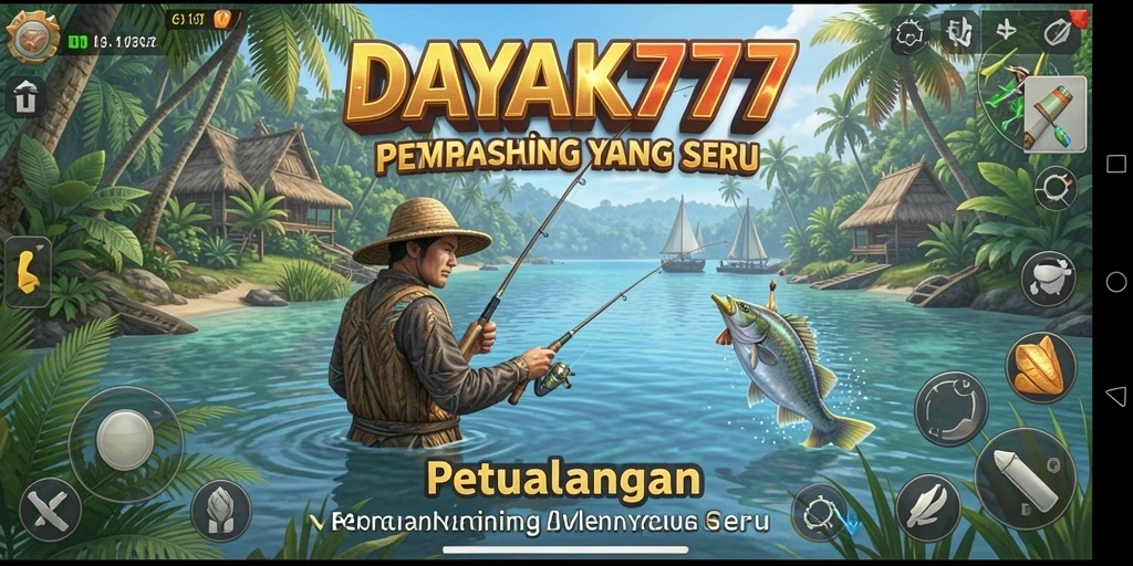 Screenshot DAYAK777 menampilkan gameplay memancing yang intens dan menyenangkan.