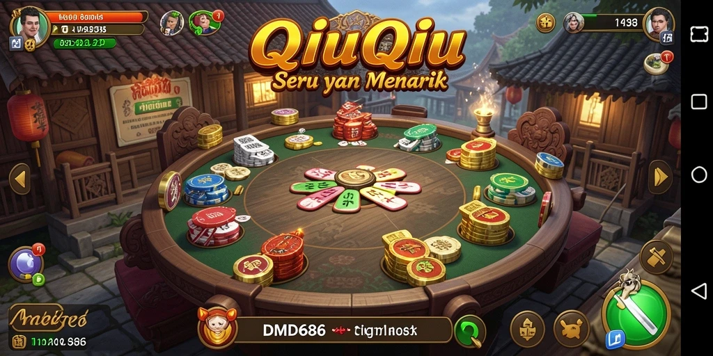 Tampilan gameplay seru DMD686 di dalam permainan QiuQiu.