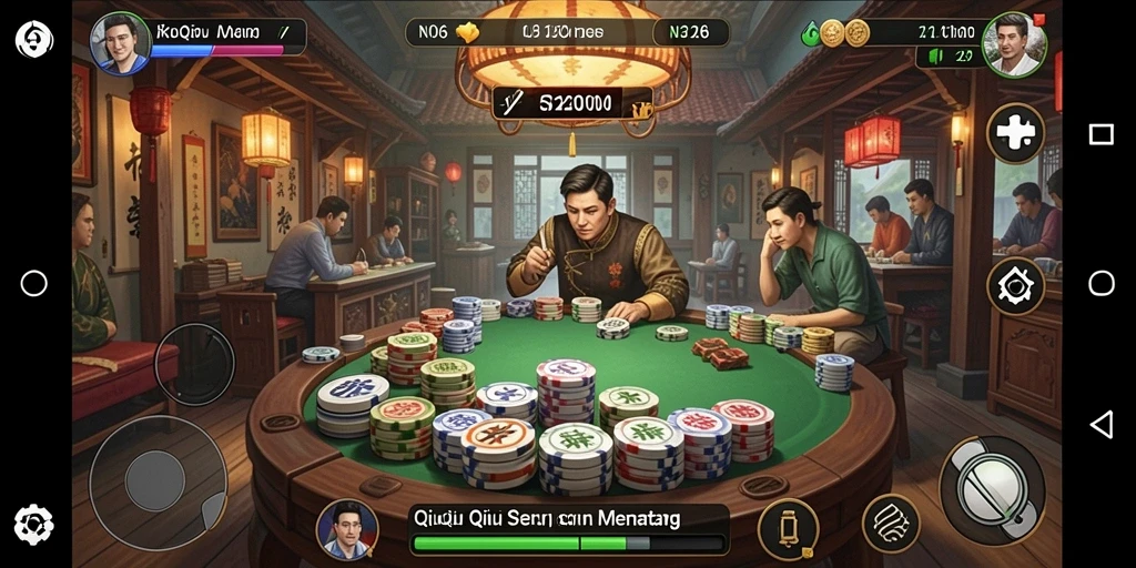 Screenshot utama N06 menampilkan gameplay seru dari QiuQiu.