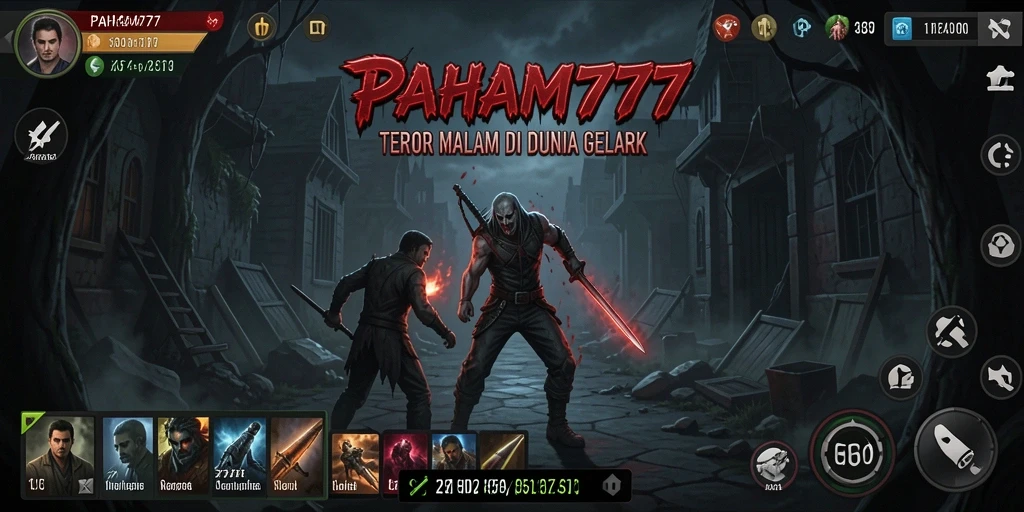 Tampilan gameplay PAHAM777 yang menegangkan dan penuh kengerian.