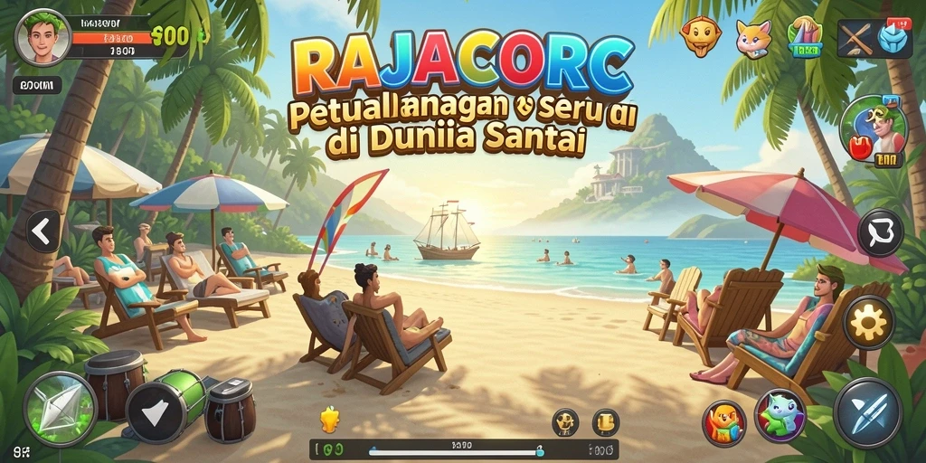 Screenshot menunjukkan gameplay menantang dan menyenangkan dalam RAJACORC.