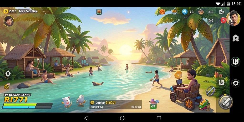 Tampilan gameplay RI771 yang menarik dan penuh warna.